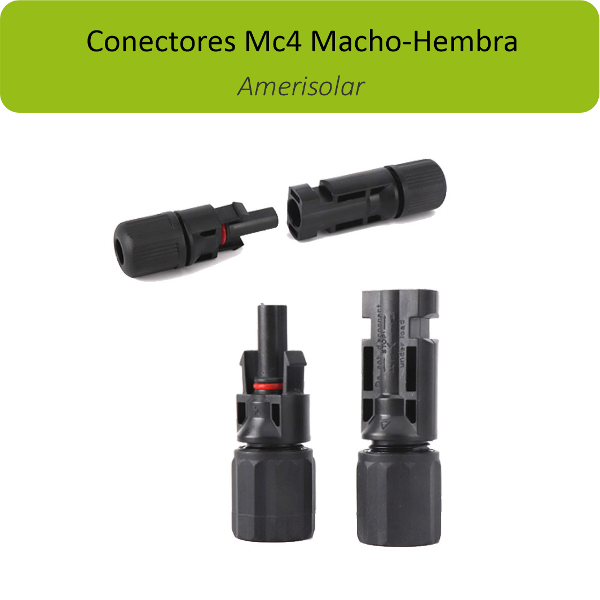 Producto - Conectores MC4 Macho y Hembra - Pack 5 Pares - 2