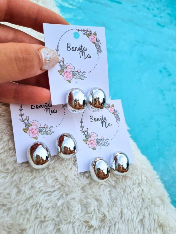 Producto - AROS CHUNKY BALON PLATEADO