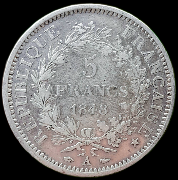Producto - Francia 5 Francos 1848 Hércules Km#756 -VF