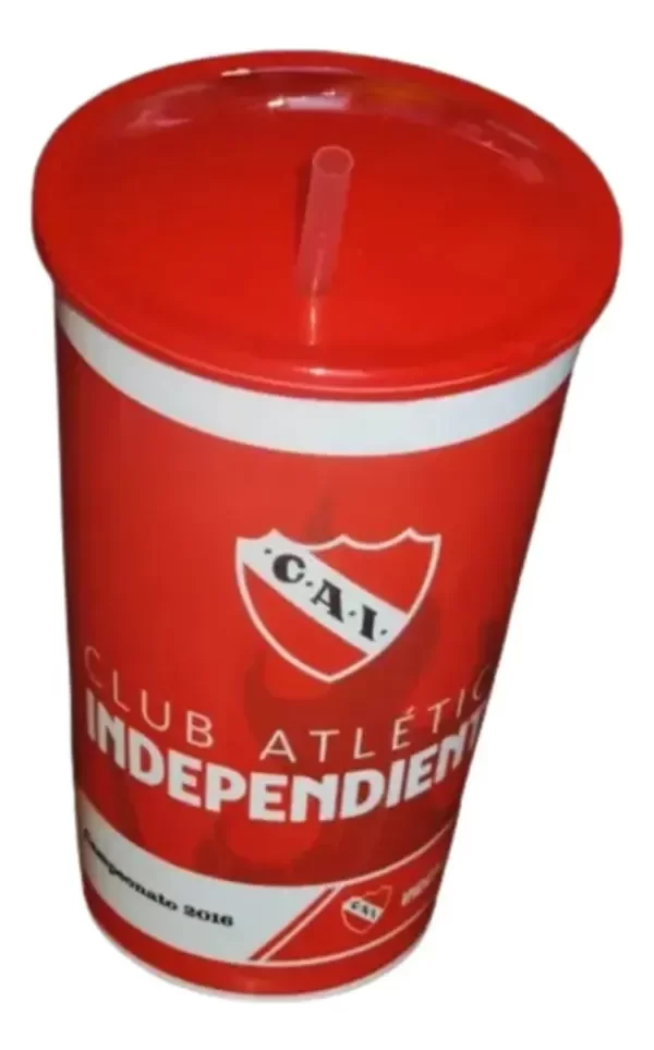 Producto - Sin Sorbete!! Vaso Plastico Independiente 850 Cm3 con Holograma