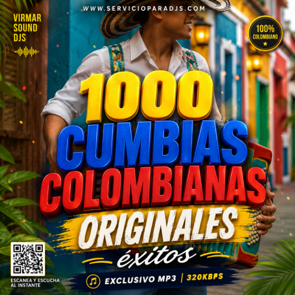 Producto - 1000 CUMBIAS COLOMBIANAS ORIGINALES