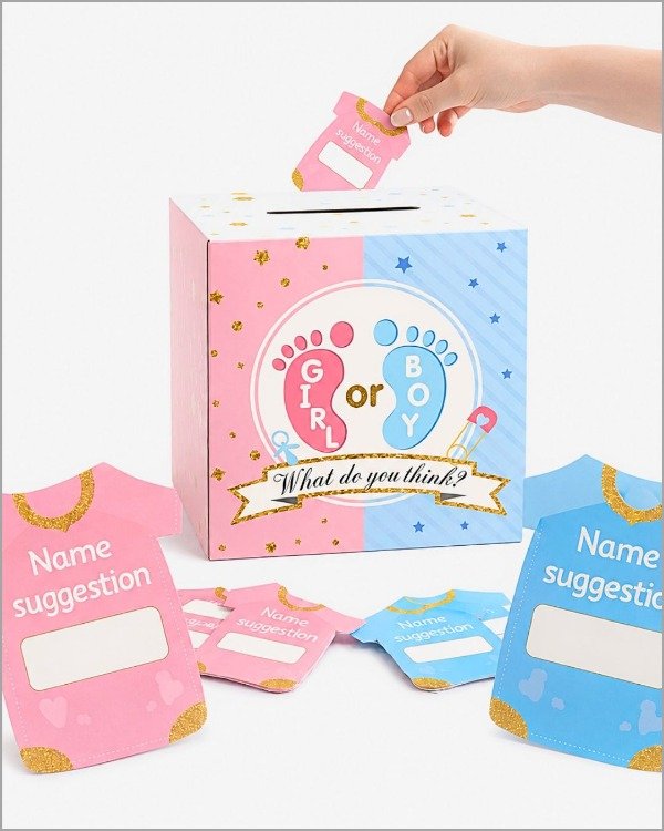 Producto - CAJA DE VOT. 12 DE CADA  UNO - GENDER REVEAL "GIRL OR BOY"