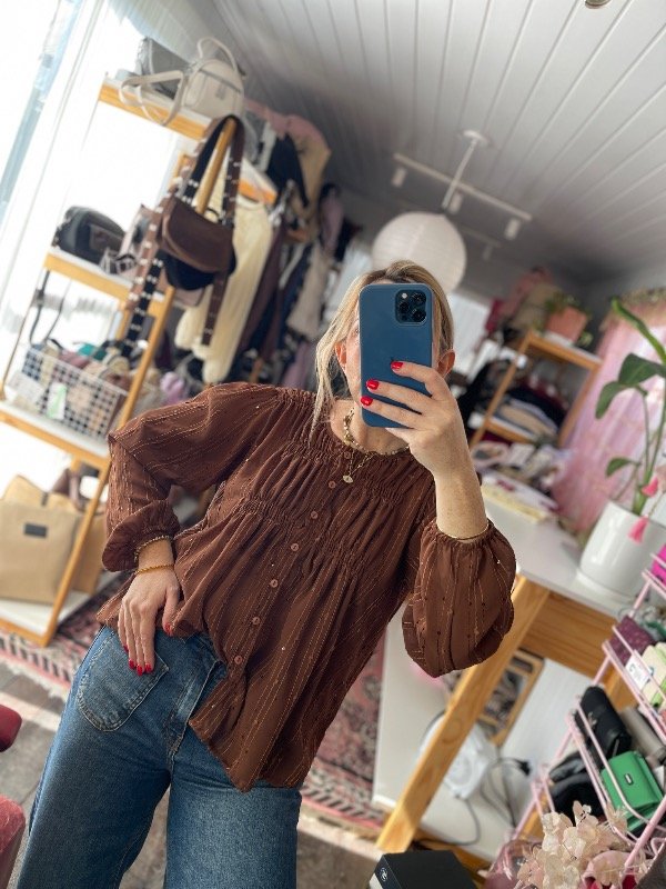 Producto - Blusa Chocolate Brillitos - 4
