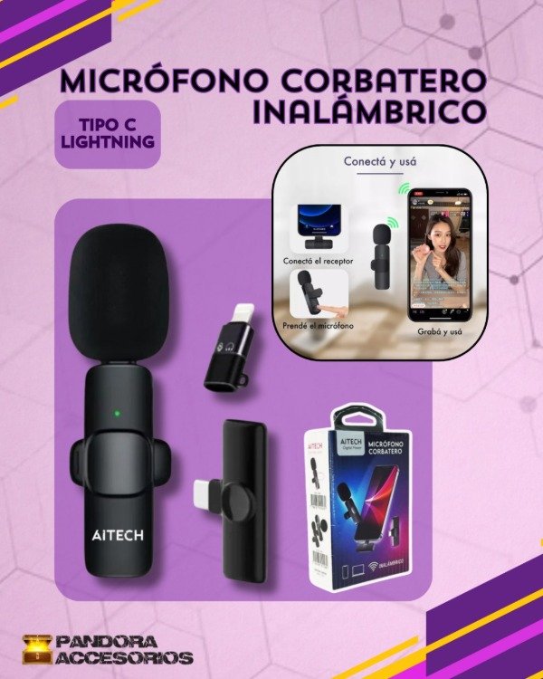 Producto - Microfono Corbatero Simple doble Ficha