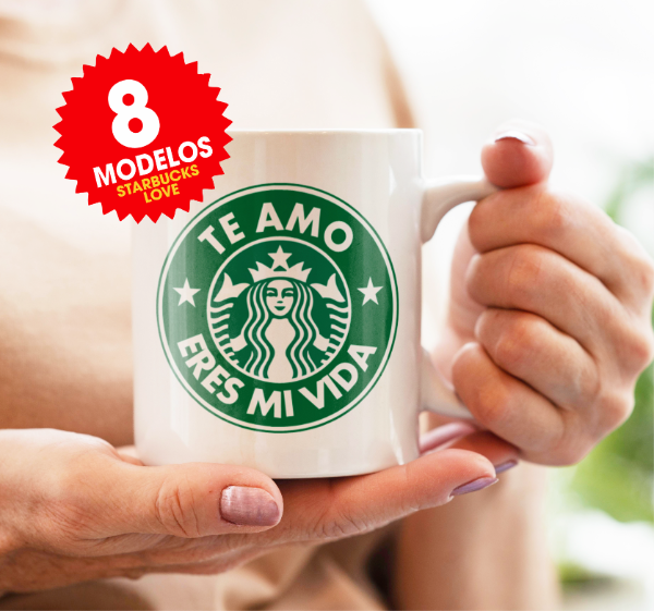 Producto - Plantillas Tazas Starbucks San Valentín Diseños Sublimar #t625