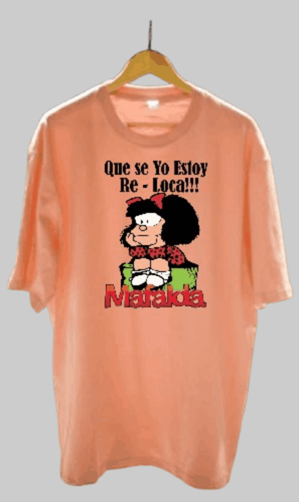 Producto - REMERA - MAFALDA -ALGODON OVERSIZE TALLE XXL - 1