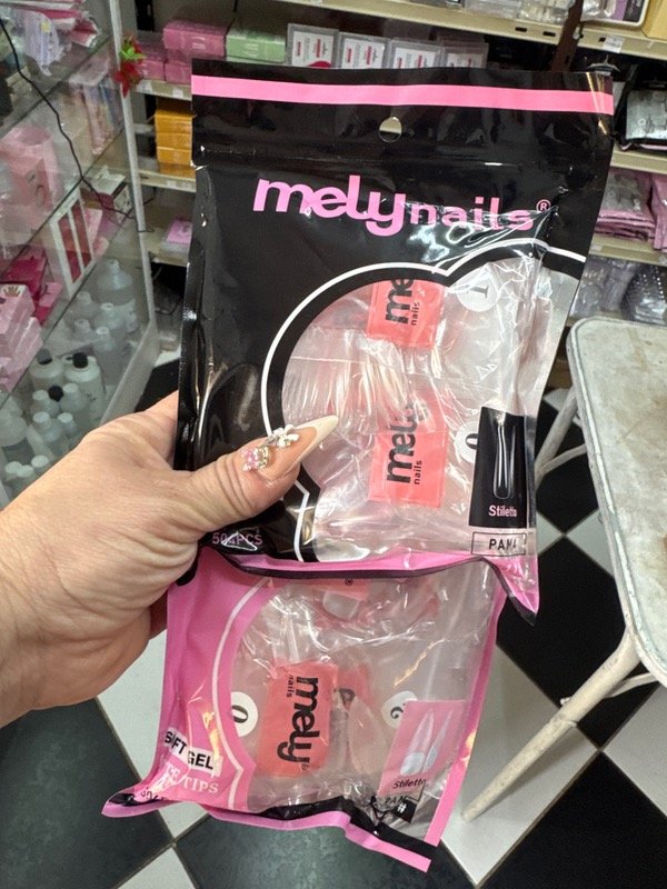 Producto - Tips mely x504 unid stiletto