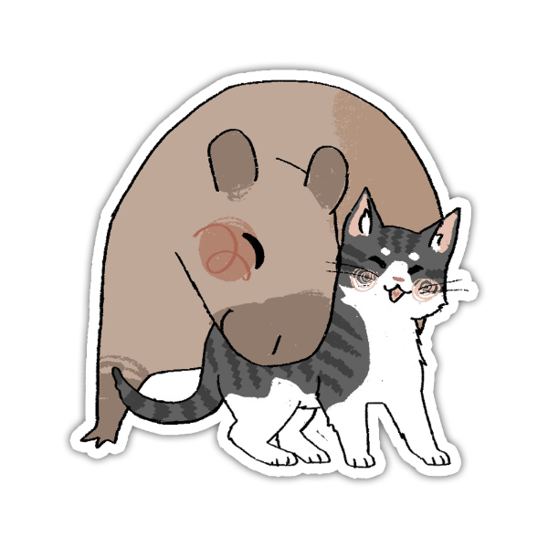 Producto - Sticker Gatitos Diseño 32 Capibara Carpincho