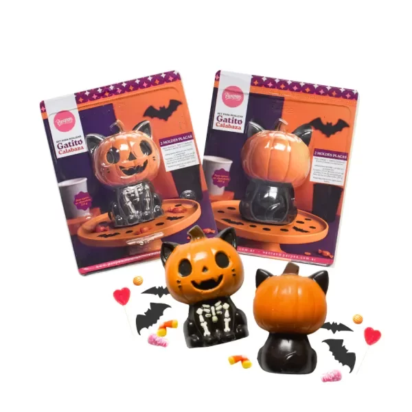 Producto - Set molde gatito calabaza