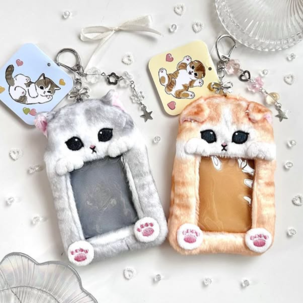 Producto - Porta foto tarjetero portasube peluche Mofusand 14x10 cm