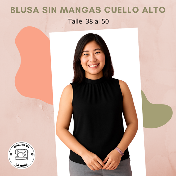 Producto - Blusa sin mangas cuello alto