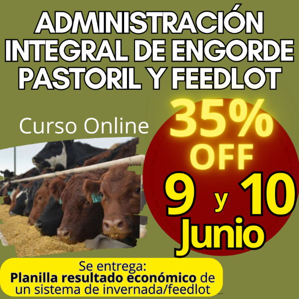 Producto - Curso Online: Administración Integral de Engorde Pastoril y Feedlot