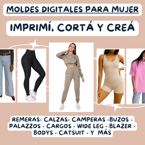 Producto - Pack 23 Moldes de Mujer
