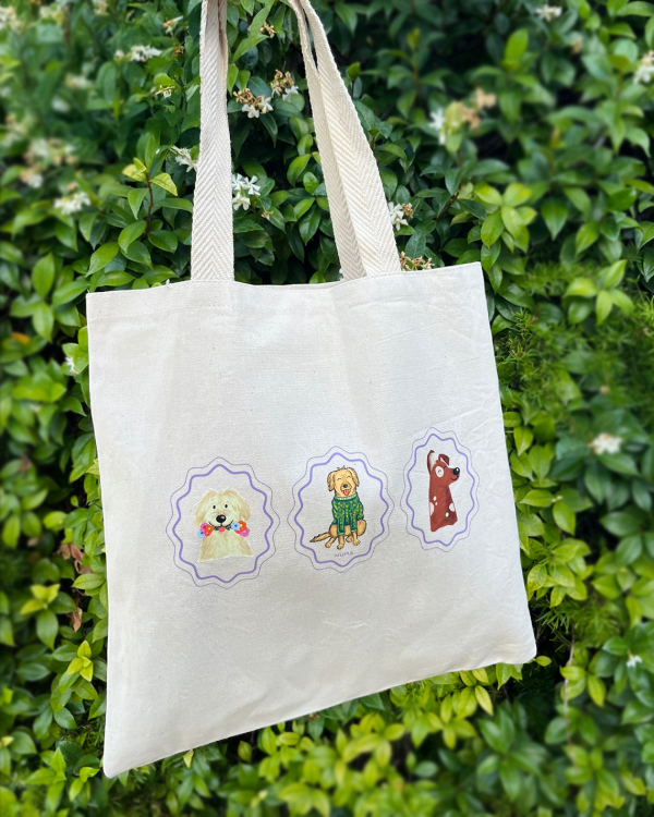 Producto - Tote bag Cuadrito de perros