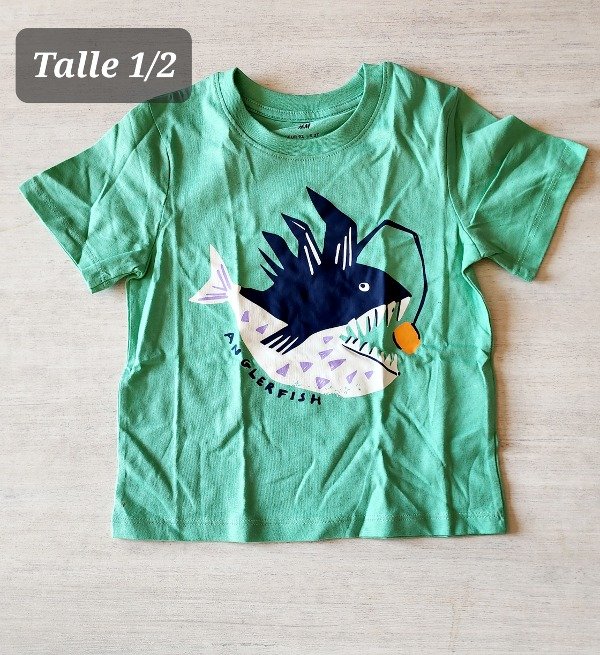 Remera manga corta HyM talle 1/2 pez — imagen 2