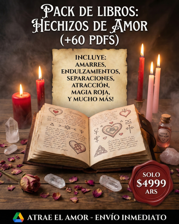 Producto - N60: PACK HECHIZOS DE AMOR! AMARRES, SEPARACIONES, Y MUCHO MAS!
