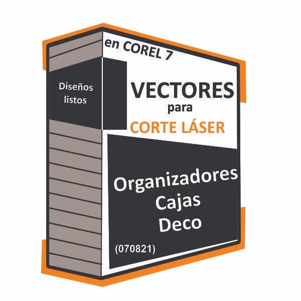 Producto - Vectores Organizadores Cajas Estantes etc.- Corte Láser