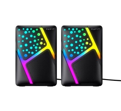Producto - PARLANTE  HAVIT Sk763 USB 2.0 Aux Led RGB Pc Jack 3.5 Stereo - 0