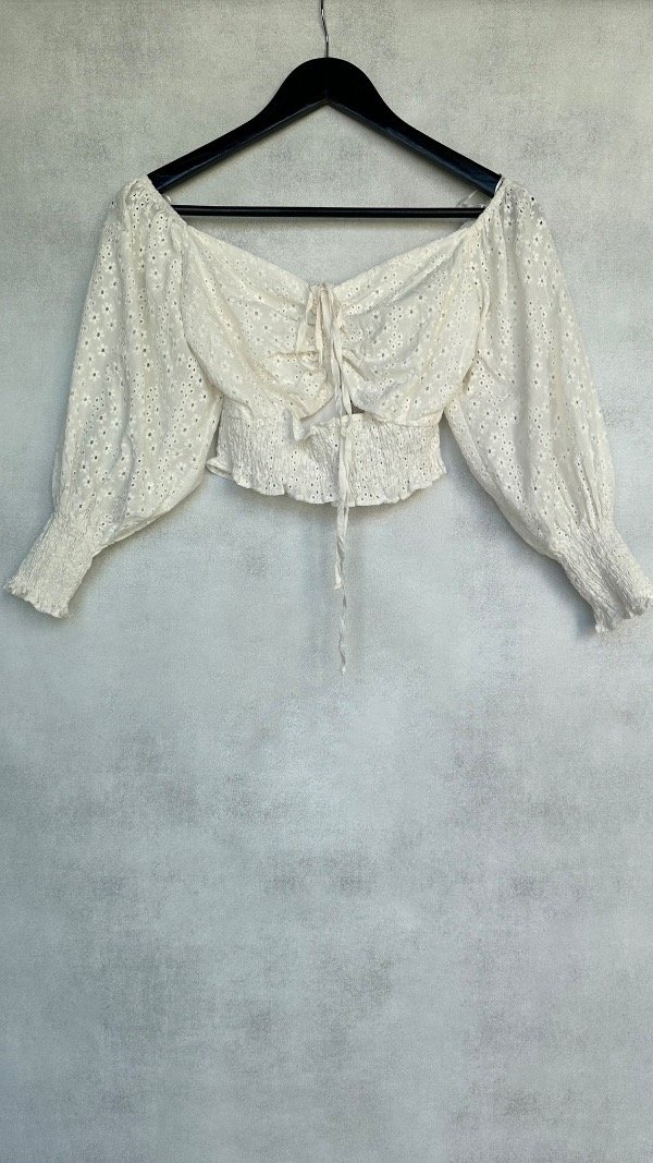 Producto - Top bordado perforado Zara - 5