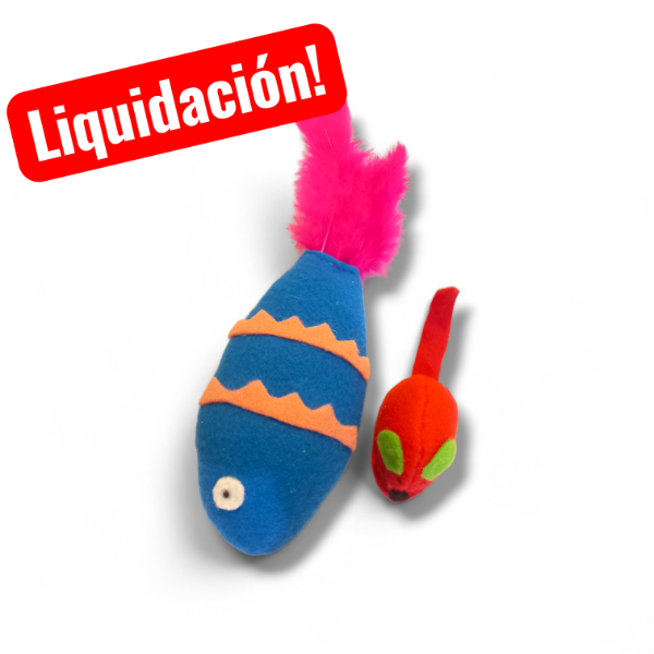 Producto - Fish XL plumas y rata roja