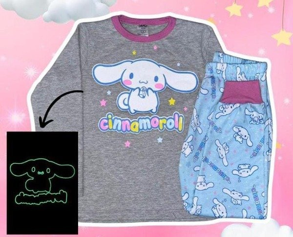 Producto - Pijama Cinnamoroll (Brilla en la oscuridad)