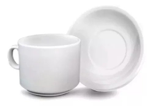 Producto - Taza Cafe Y Plato Porcelana Germer Pocillo Gastronomico 90cc