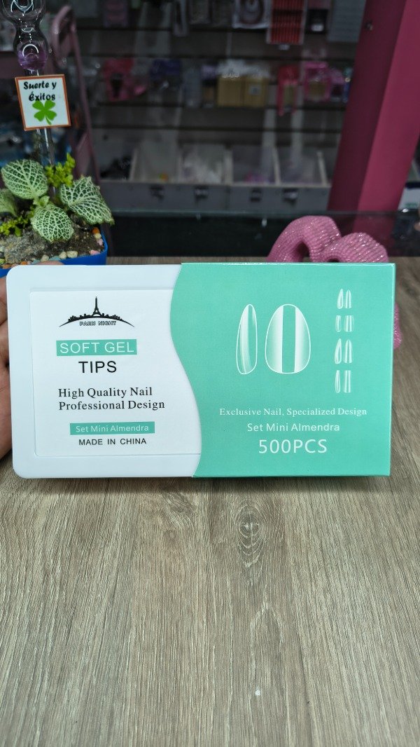 Producto - TIPS SOFT GEL EN CAJA MINI ALMENDRA PARIS