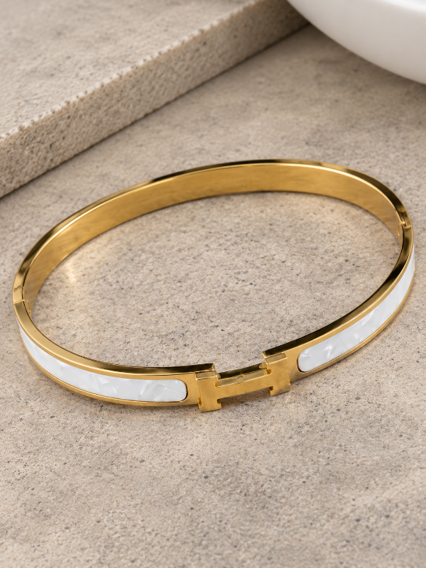 Producto - Pulsera acero dorado 013