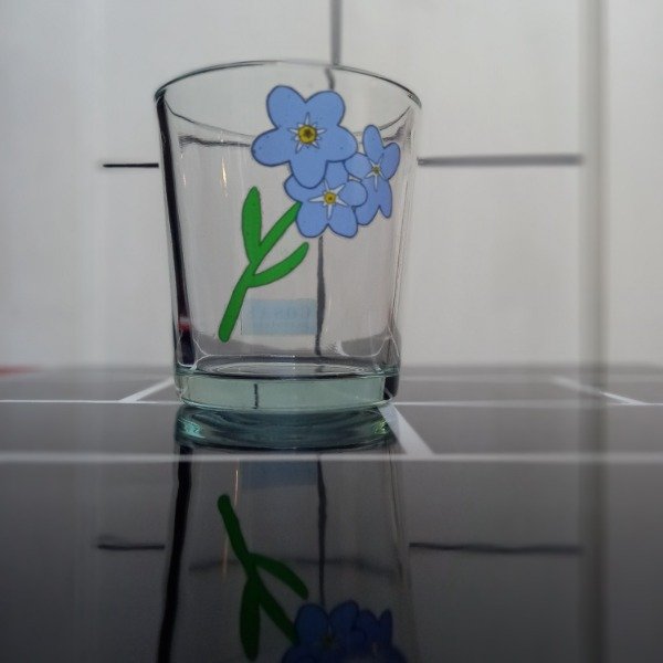 Producto - Ramito no me olvides (vaso)