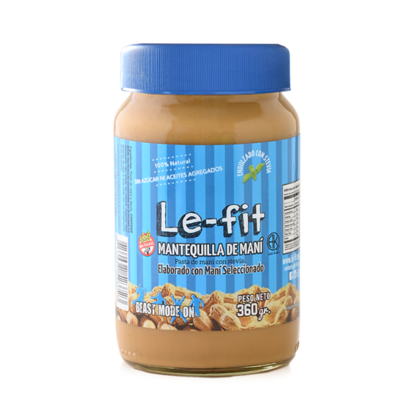 Producto - MANTEQUILLA DE MANI LEFIT STEVIA X 360GRS
