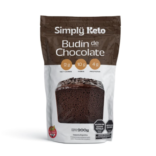 Producto - Premezcla Budin de Chocolate x 200g - Simply Keto