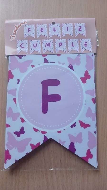 Producto - Banderín Personaje "FC" Mariposa