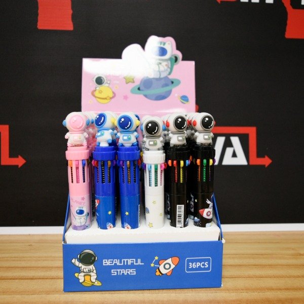 Producto - BOLIGRAFO ASTRONAUTA 10 COLORES A0670