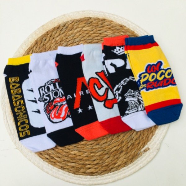 Producto - Pack X 6 Soquetes Comic Premium Musica