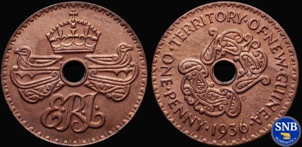 Producto - Territorio de Nueva Guinea - 1 Penique (1936) KM #6