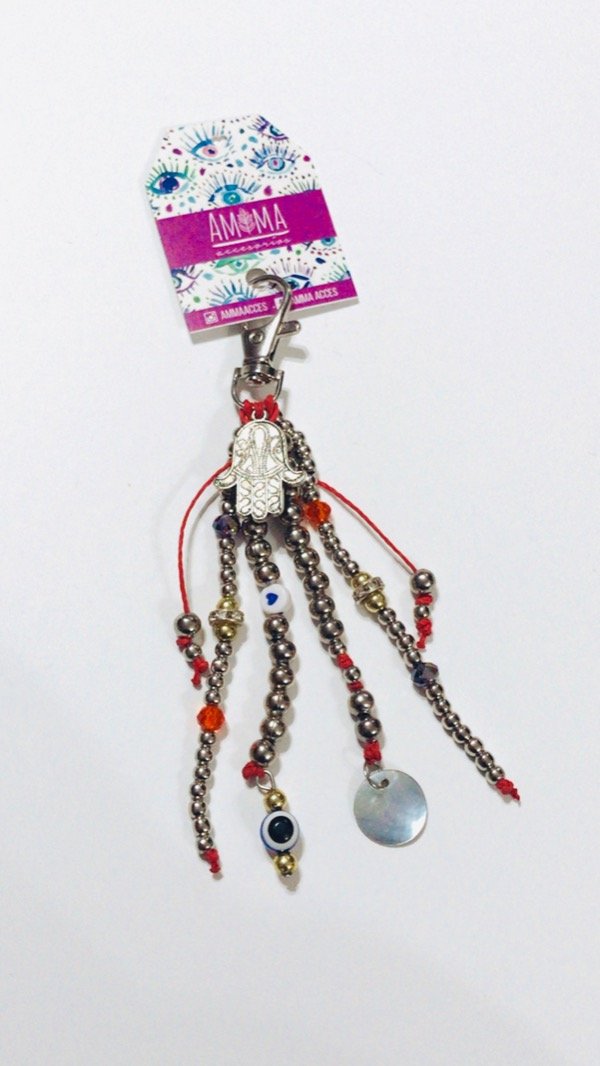 Producto - Llavero BUENA FORTUNA con MANO DE HAMSA