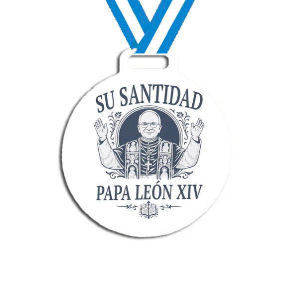 Producto - Medalla Plastica Personalizada visita Papa León XIV #16 - 8