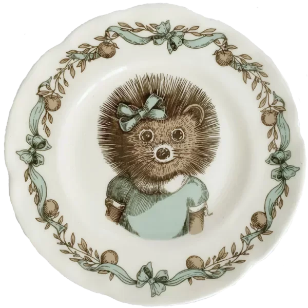 Producto - PLATO DE POSTRE ILUSTRADO ERIZA
