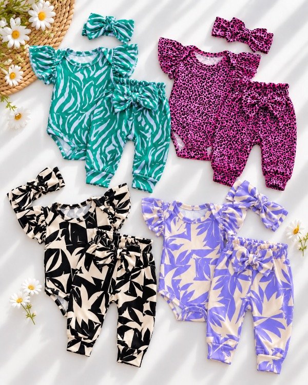 Producto - CONJUNTO MARIPOSA (VINCHA + BODY + PANTALÓN)