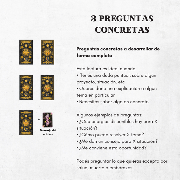 Producto - 3 Preguntas concretas (promo)