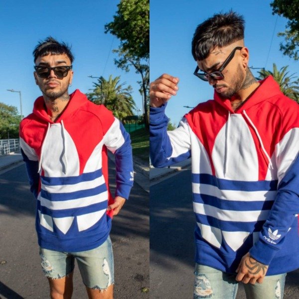 Producto - Buzo logo trifol rojo y azul