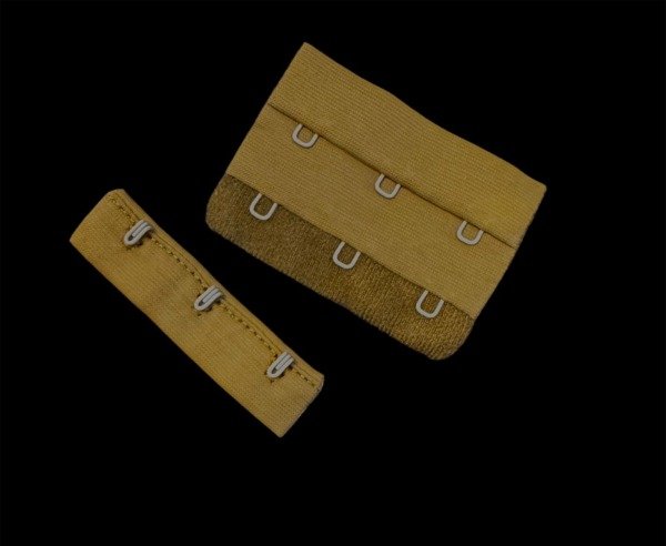 Producto - Gancho de tela Marrón 6 cm x 2 posiciones (por unidad)