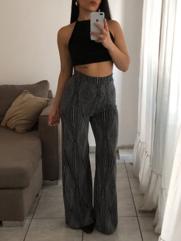 Producto - PANTALON WIDE SILVER