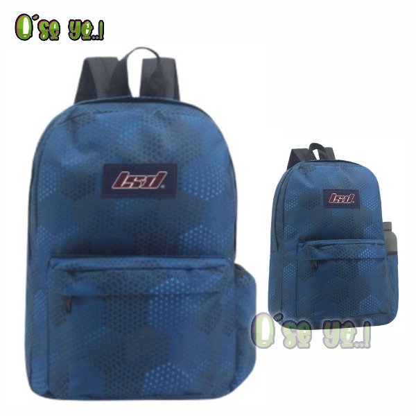 Producto - Mochila de Espalda 17" Azul Negro Escolar Urbana Deportiva