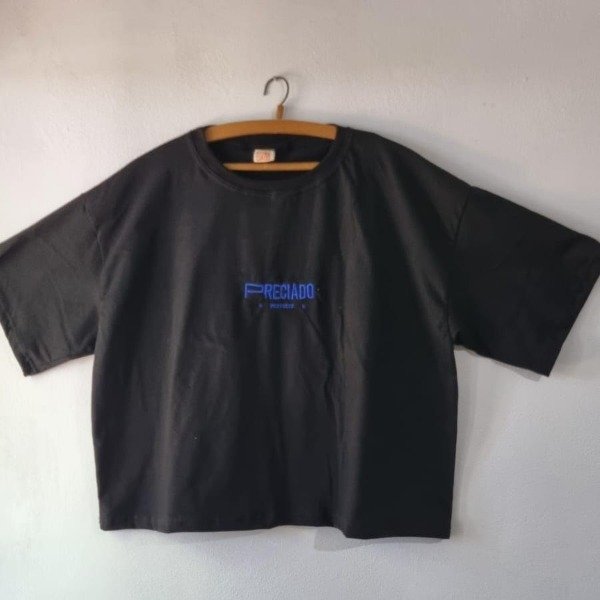 Producto - Remera Oversize Crop Etéreo Negra
