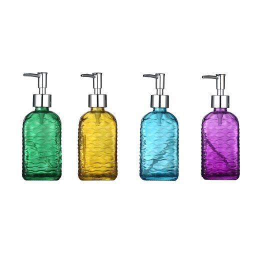Producto - Dispenser Jabón De Vidrio 500Ml, Colores 2321