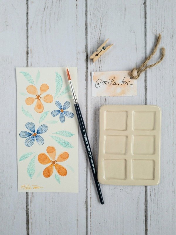 Producto - Paleta de ceramica + Pincel
