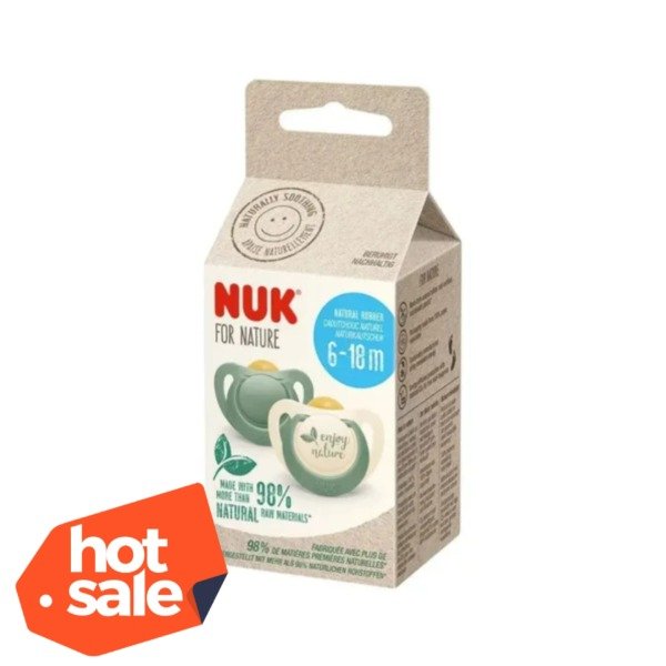 Producto - Chupetes For Nature Nuk 6-18m x2