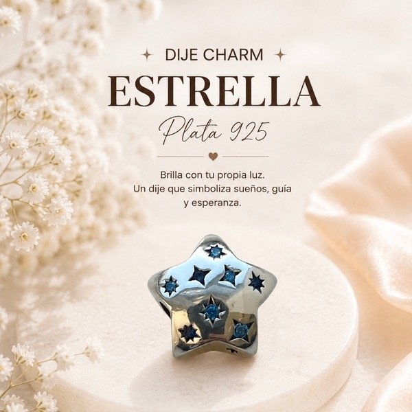 Producto - Dije/charm Estrella Plata 925