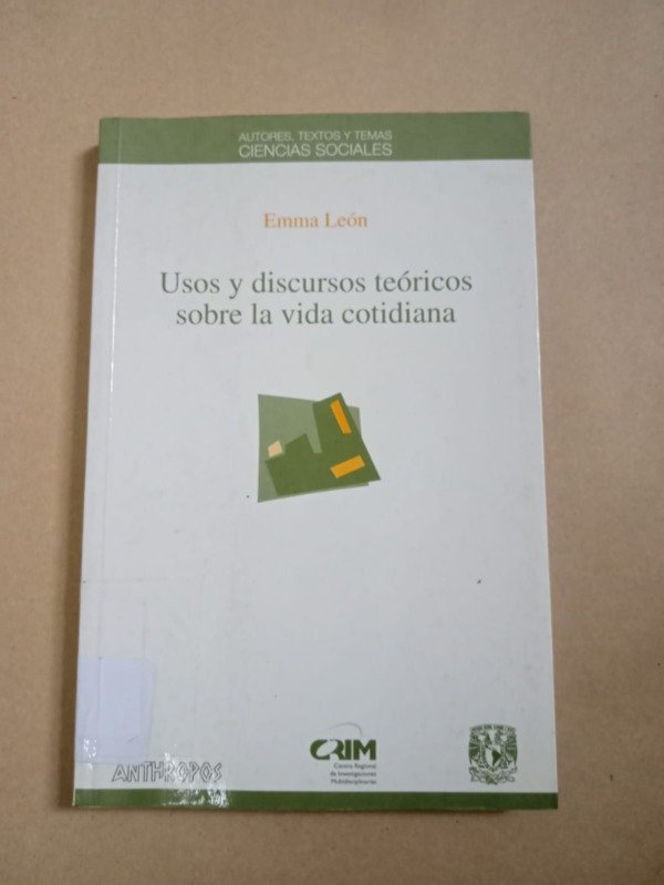 Producto - Usos y discursos teóricos sobre la vida - Emma León - Anthropos 1999 - 0